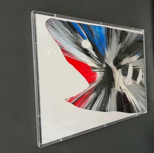 Damien Hirst - Shark spin painting in plexibox