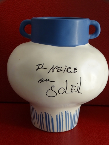 Pablo Picasso - It snows in the sun, vase by Maya Ruiz Picasso (1935-2022)