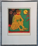 La Femme Tigré et soleil jaune
