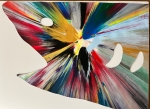 Damien Hirst - Shark spin painting in plexibox