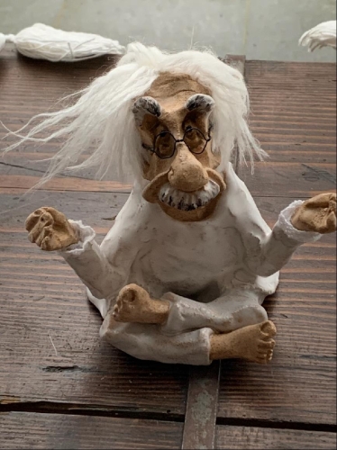 Anna Mankowska - Einstein meditating