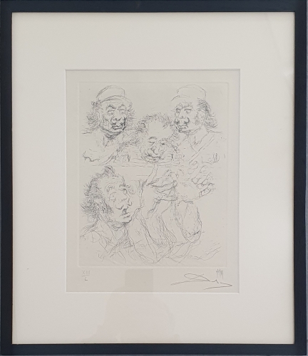 Salvador Dali - Dali and Fidel Castro