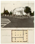 Christo Javacheff - Compleet Portfolio van 4 lithografieën waarvan 2 met collage - Wrapped Kunsthalle Bern - 1972