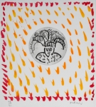 Pierre Alechinsky - Gille - geaquarelleerde ets - Ingelijst