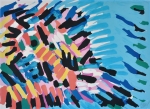 Karel Appel - Morning face and blue sea - litho
