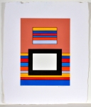 Guy Vandenbranden - Geometrisch abstracte compositie - zeefdruk