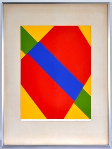 Guy Vandenbranden - Geometrisch abstracte compositie - zeefdruk