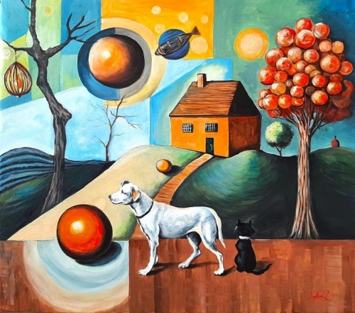 Denis Mihai - Abstract composition-house road