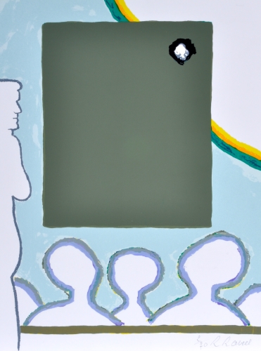 Roger Raveel - Aanschouwen - Zeefdruk - Gesigneerd - 39x29,5 cm - 1997