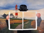 Royce  - Ode aan Magritte, Le Phare - olie op doek - 90x120 cm