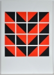 Mark Verstockt - Geometric abstract, screen print, 70x50 cm, signed, 1973