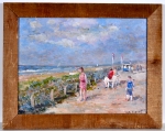 Arie-Kees  van Noort - Zandvoort - Oil on panel - Signed - 30x45 cm