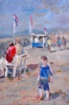 Arie-Kees  van Noort - Zandvoort - Oil on panel - Signed - 30x45 cm