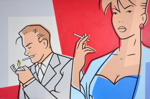 Luc Verschuuren - Pas de feu - acrylic on canvas - 120x180 cm