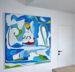 Mado Schoolmeesters - oil on canvas - 150x150 cm - 1982