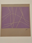 Jan Saverys - screen print Art Abstrait 1952