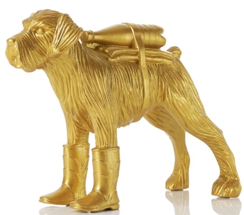 William Sweetlove - CLONED GOLD SCHNAUZER WITH WATER BOTTLE