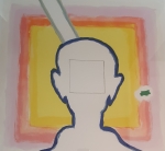 Roger Raveel - Self-portrait in backlight