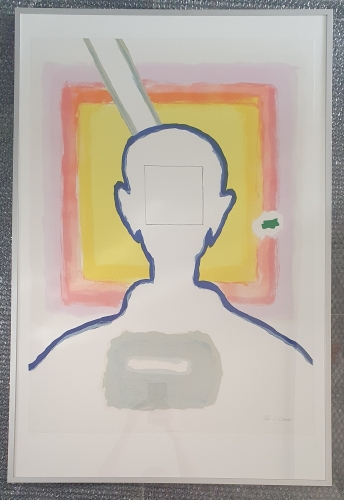 Roger Raveel - Self-portrait in backlight