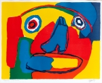 Karel Appel - Visage - litho - 1969
