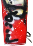 Herman Brood - Acryl op Watercooler - met certificaat