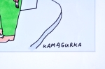 Kamagurka  - Positief blijven - Originele cartoon - Ingelijst