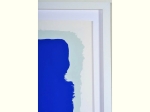 Bram Bogart - Blauw - kleurenzeefdruk - ingelijst