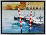 Antonio Palmieri � Veneti� - olie op doek - 90x120 cm