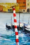 Antonio  Palmieri - Antonio Palmieri  Venetië - olie op doek - 90x120 cm