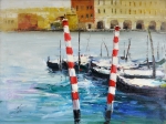 Antonio  Palmieri - Antonio Palmieri  Venetië - olie op doek - 90x120 cm