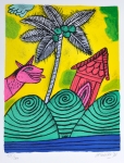 Guillaume Corneille - Mémoire de Bali - Portfolio met vier litho's