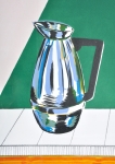 Roger Raveel - Tafel met koffiekan - litho