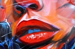Loïc Tuhal - Visage - Olie op doek - 90x120 cm