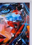 Loïc Tuhal - Visage - Olie op doek - 90x120 cm