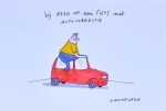 Kamagurka  - Autocorrectie - Originele cartoon - Ingelijst
