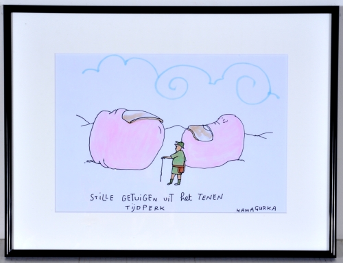 Kamagurka - Tenen era - Original cartoon - Framed