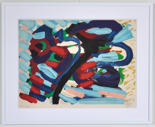 Karel Appel - Loving Heads - lithograph - 1980