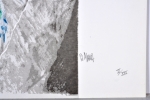 Pol Mara - color screen print - n° III/XXV + poem Frans Boenders