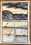 Pierre Alechinsky - Lithograph: *Le Volturno*, Clot & Bramsen, 1989