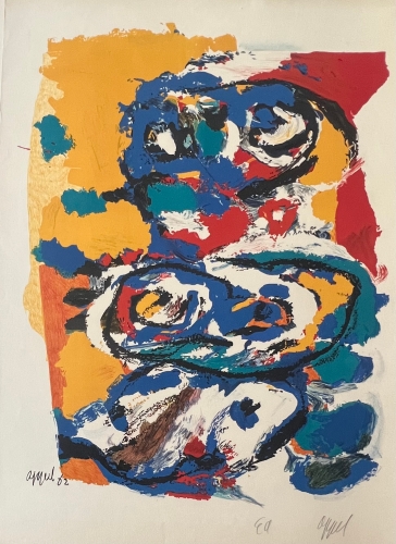 Karel Appel - You and Me, 1962  Artists proof (ea)  Lithograph