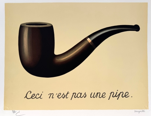 René Magritte - Ceci nest pas une pipe - Lithografie - 45x60 cm