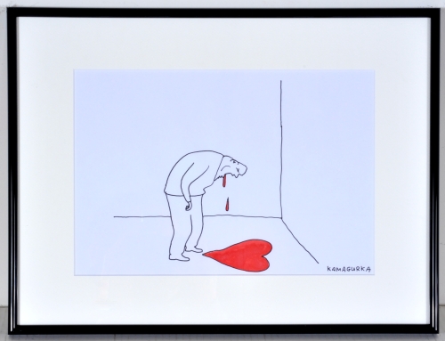Kamagurka - Kind regards - Original cartoon - Framed