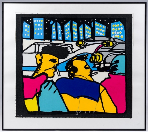 Herman Brood - City life - zeefdruk - ingelijst