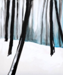 Forêt d’hiver - acryl op doek - 60x50 cm - 2008