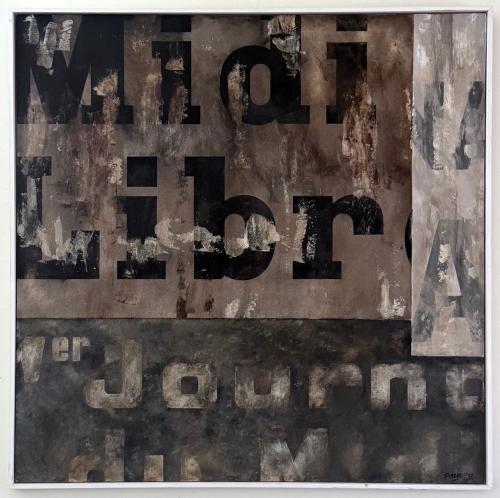 Paul Wiggers - Midi Libre - olie op paneel - 100x100 cm - incl. cataloog