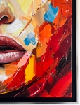 Loïc Tuhal - Visage - Olie op doek - 100x100 cm