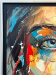 Loïc Tuhal - Visage - Olie op doek - 100x100 cm