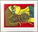 Hommage à Van Gogh - litho - ingelijst