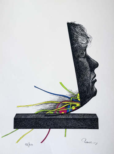 Paul Van Hoeydonck - Screen print - Signed - 54x42 cm - 1977