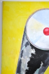 Bob Lens - Masker Espace - olie op doek - 140x200 cm